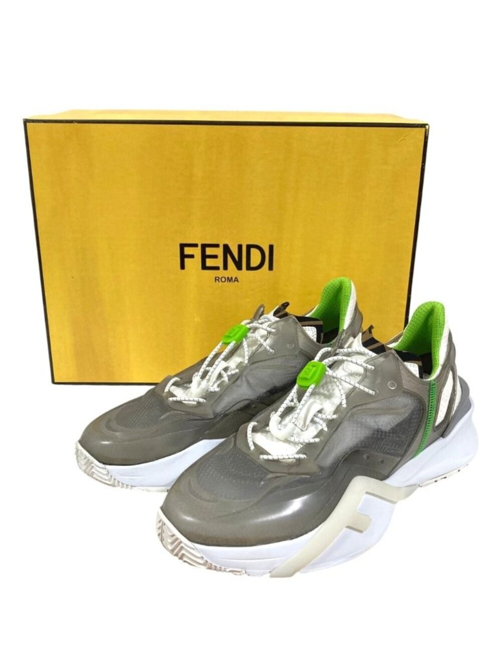 Fendi Flow Clear Sneakers Gray 7